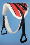 HORSE RIDING DARI PAD with SOFT FUR LINING (RED)