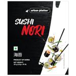 Urban Platter Sushi Nori Sheets, 25g [Roasted Seaweed Laver | Pack of 10 Sheets | Product of Korea | Umami Flavour]