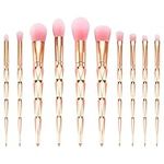 Makeup Brushes, Start Makers 10Pcs Gold Makeup Brush Set Foundation Powder Blush Blending Eyeshadow Brushes Sets