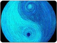 Yin Yang Blue Mouse pad -Non Slip Mouse Pad