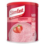 SlimFast Meal Shake, Strawberry Flavour, New Recipe, 12 Servings, Lose Weight and Keep It Off, Packaging May Vary, 438 g