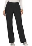 Cherokee Women - Woman Scrub trouser Revolution - Medical Clothing - With Cargo Pockets - Easy Pull-on - WWE110 - Black - XL