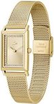 Lacoste Catherine Iconic Plated Thin Gold Steel Gold Sunray Dial Women's Watch