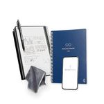 Rocketbook Smart Reusable Notebook - Dot-Grid Eco-Friendly Notebook with 1 Pilot Frixion Pen & 1 Microfiber Cloth Included - Midnight Blue Cover, Executive Size (6" x 8.8")