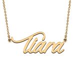 HUAN XUN BFF Friendship Jewelry Tiara Name Necklace for Her Birthday Gift Sister Gift