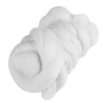 Wool Roving Needle Felting, 55g White Needle Felting Wool Fibre Wool Yarn Roving For Needle Felting Hand Spinning DIY Weaving Craft