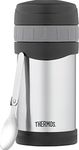 Thermos 16 Ounce Vacuum Insulated Stainless Steel Food Jar with Folding Spoon