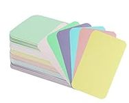 Penta Angel 120 Pieces Small Blank Kraft Cards Business Message Greeting Paper Cards Mini DIY Vocabulary Flash Word Card Gift Tags Label Note Thank You Cards (Yellow,White,Green,Pink,Blue,Purple)