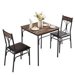 VECELO Kitchen Dining Room Table 2 