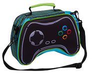 Epic Gamer Lunch Bag for Kids 3D Gaming Controller Lunch Box for School Travel Insulated Lunchbag with Drinks Holder