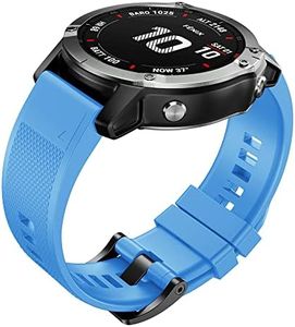ANCOOL Compatible Garmin Fenix 5X Band Easy Fit 26mm Largeur Bracelet en Silicone Souple Compatible Garmin Fenix 5X / Fenix 3 / Fenix 3 HR