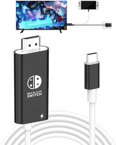 Dnkeaur USB C to HDMI Adapter Cable Compatible with Nintendo Switch, Type-C to HDMI Conversion Cable Replaces The Switch Docking Station for TV Projection Screen, Nintendo Switch OLED Dock