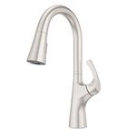 Pfister Talega Stainless Steel Kitchen Faucet with Pull Down Sprayer, High Arc Kitchen Sink Faucet with Pull Out Spray Head, Modern Home Décor, High Pressure Single Handle Kitchen Faucets