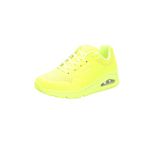 Skechers Women's UNO - Night Shades Shoe, Neon Yellow Durabuck, 7 Medium US