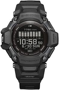 Casio Men's G-Shock Move GBD-H2000 Series, Multisport (Run, Bike, Swim, Gym Workout), GPS + Heart Rate Watch, Quartz Solar Assisted Black and Watch with Black Resin Strap