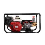 PRITHVI POWER Portable Sprayer with 7.5 HP 4 Stroke Engine | 75KG Pressure Heavy Duty Big HTP Pump | Pesticides Spray in Farm, Warehouse and Garden with Spray Gun | 15 Meter Hose Pipe & 1 Brass Gun