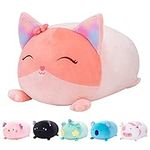 Mewaii Cute Fox Plush Pillow, 16” F