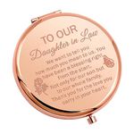 KUIYAI Daughter In Law Gift Daughter In Law Compact Mirror Wedding Gift For Bride Makeup Mirror For Bridal Shower (daughterin law mirrorUK)