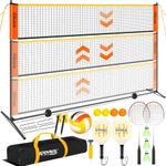 3-in-1 Adjustable Height Volleyball