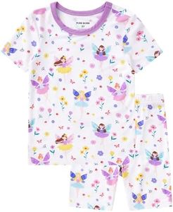 pureborn Toddler Viscose from Bamboo Pajamas Set Flower Fairy 2T