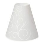 Darice 12-Piece David Tutera Vellum Glass Shade, Swirl Print