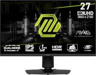 MSI MAG 275UPD E14 27-inch 3840 x 2160 (UHD) Gaming Monitor, 288Hz, Adaptive-Synch, HDMI, DisplayPort, VESA Mountable, Tilt, Height Adjustable, Speaker, 1ms, Black