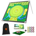 Battle Golf Chipping Game - The Original Portable Golf Game for Chipping Practice - Largest Chipping Mat on The Market for Dads and Junior Golfers - Indoor and Outdoor (Super Set)