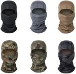 M.K ZIZZYPOP Breathable Full Face Mask with UV Protection - Motorcycle Balaclava for Outdoor Sports & Cold Weather Activities (Standard, A10-6PC, ONE SIZE)