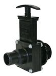 Valterra 7134 ABS Gate Valve, Black, 1-1/2" Stepdown Pool Hose x MPT