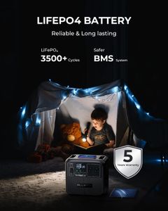 BLUETTI AC180 Solar Generator with 200W Panel – 1152Wh Portable Power Station