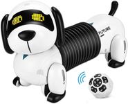 Tonyra Robot Dog Remote Control Dachshund Puppy, RC Robotic Interactive Intelligent Walking Dancing Doggy Programmable Electronic Pet Toy with Music for Kids Age 6+, Year Old (Remote Control Puppy)