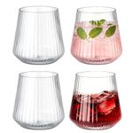 4 PCS Reusable Plastic Wine Glasses Set, Unbreakable Camping Glasses, 355ml/12oz, Reusable BPA-Free, Dishwasher-Safe for Red/White/Cocktail, Picnic Outdoor Indoor UseJuice Water
