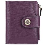 SENDEFN Small Women Wallet Genuine Leather RFID Blocking Bifold Small Purse