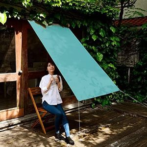 Vela Ombreggiante Rettangolare Tenda Sole 1.2x5M Protezione Solare UV 95% Parasole Impermeabile Tenda a Vela Rettangolare Vela per Esterni Terrazza Giardino, Blu Cielo