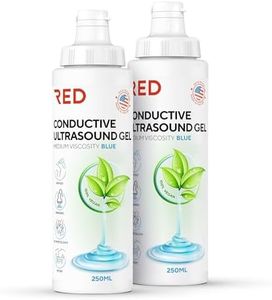 Conductive Ultrasound Gel for Imaging, Cavitation, TENS Units & Baby Dopplers, 2 x 8.45 fl oz - Hypoallergenic & Unscented - Made in USA - 2 Bottles, 8.45 fl oz / 250mL