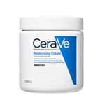 CeraVe Moisturising Cream for Dry to Very Dry Skin 562ml, Face and Body Moisturiser with Hyaluronic Acid and 3 Essential Ceramides, CeraVe Face and Body Cream