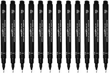 uni-ball Pin Black Technical Drawing Marker Pen 0.5mm - Box of 12 Pens