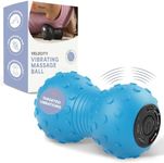 LifePro 4-Speed Vibrating Massage Ball - Peanut Massager Combines a Lacrosse Ball with Vibrating Foam Roller | Vibration Roller for Recovery, Mobility & Deep Tissue Trigger Point Therapy