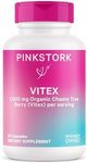 Pink Stork Vitex Supplement for Women - 1000 mg Organic Chaste Tree Berry to Support Hormone Balance for Women - Fertility Supplements for Ovulation and Conception - 60 Capsules