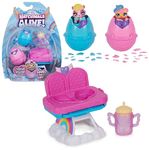 HATCHIMALS Alive, Hungry Playset with Highchair Toy and 2 Mini Figures in Self-Hatching Eggs, Kids’ Toys for Girls and Boys Aged 3 and up