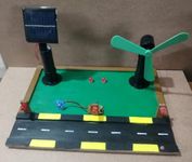 Vigyanics Dual Power Generation Solar and Windmill Energy Plus Automatic Street Light - School College Science Project