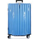 BlueCosto Luggage Cover for Suitcase - 28" Clear PVC Luggage Protector for 28" - 29" Sized Bags - Premium Travel Accessory for Baggage Protection - Universal Cover w/Hook & Loop Closure