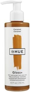dpHUE Gloss+, Caramel - Conditioning Semi-Permanent Gloss - For Dark Blonde & Light Brown Hair with Golden Tones - Lasts Up to 8 Washes - Vegan, Leaping Bunny Certified - 6.5 oz (8-12 Applications)