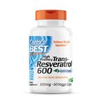 Doctor's Best Trans-Resveratrol 600, Non-GMO, Vegan, Gluten Free, Soy Free, 600 mg, 60 Veggie Caps