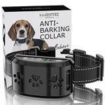 Dog Shock Collar, HVRSTVILL Advanced Bark Collar for Small Medium Large Dogs, Rechargeable Dog Barking Device with Beep Vibration and Humane Shock, Training Collar for Dogs, Adjustable Belt 7-55kg