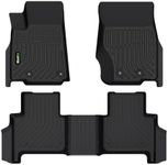 HAFIDI Floor Mats Custom for Jeep Grand Cherokee 2022 2023 2024 (NOT for L) All Weather Protection TPE Heavy Duty Non-Slip Automotive Floor Liners Fits Front& 2nd Row Full Set Accessories, Black