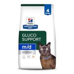 Hill's Prescription Diet m/d GlucoSupport Chicken Flavor Dry Cat Food, Veterinary Diet, 4 lb. Bag