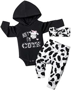 KANGKANG Baby Girl Clothes 6-9 Month Baby Girl Outfits Baby Girls' Clothing Long Sleeve Hoodie Pullover Infant Girl Clothes Baby Girl Fall Winter Clothes