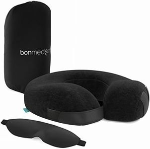 bonmedico Ergonomic Neck Cushion, Travel Cushion and Crescent-Shaped Cushion, Travel Pillow Ideal for Travelling, Driving, and for Home and Office use