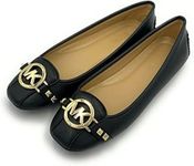 Michael Kors Women's Fulton Moccasin (Black Nappa (Black, us_Footwear_Size_System, Adult, Women, Numeric, Medium, Numeric_5), black, 35.5 eu